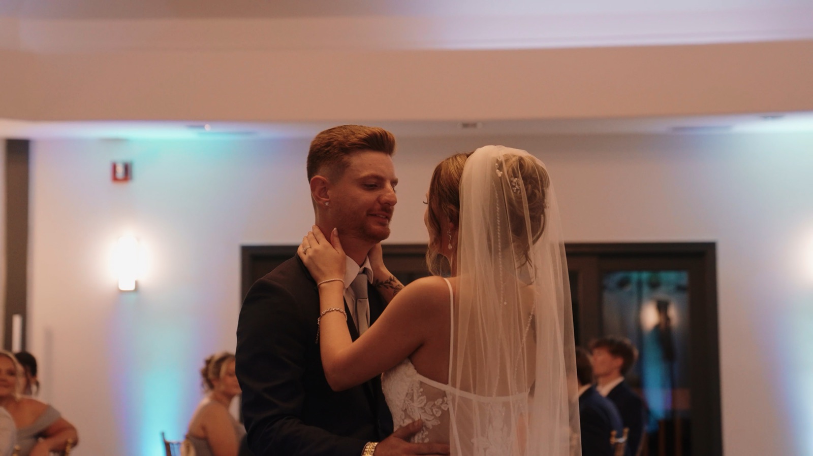 A couple during their first dance